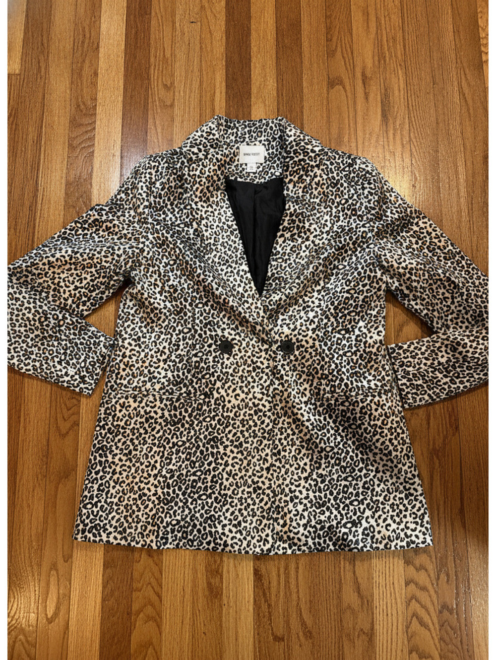 Nine West Women's Leopard Print Blazer Jacket XS